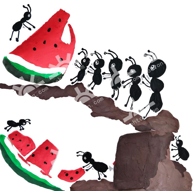蚂蚁搬西瓜