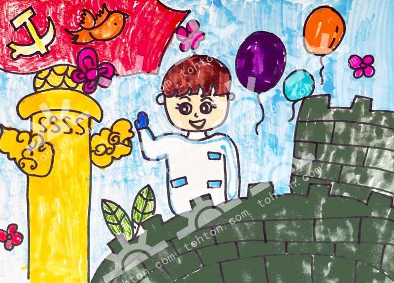 童心看祖国，向阳成长