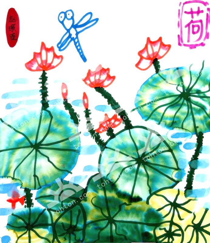 夏日荷花