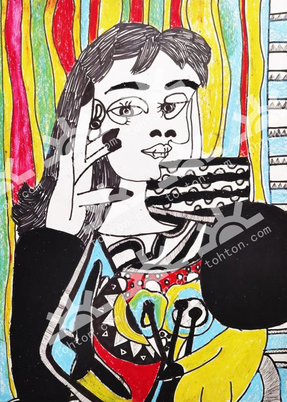 未来的我在镜子里的模样