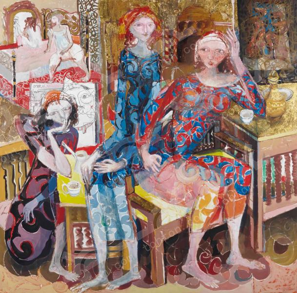 各种坐姿的女人