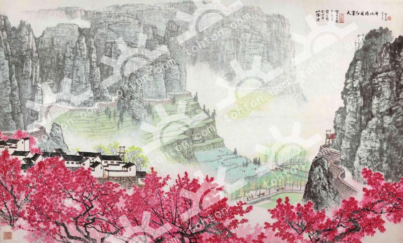 大寨红花遍地开