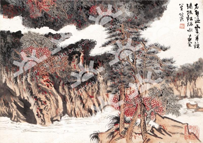 石壁过云开锦绣