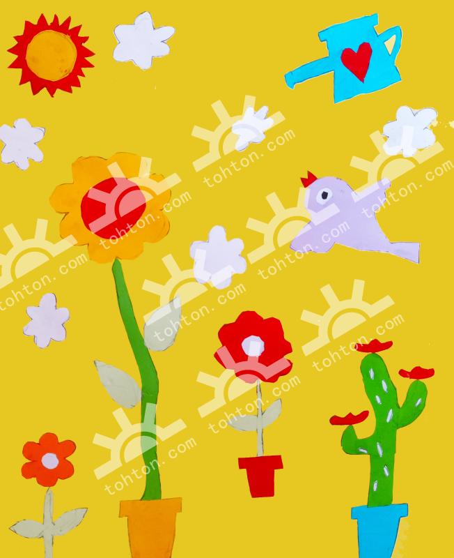 花儿笑，鸟儿叫